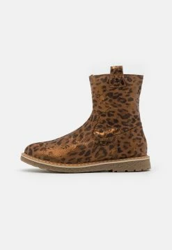 De gros 😀 Friboo LEATHER - Bottines Prix Préférentiel bottes et bottines rond kids 🤩