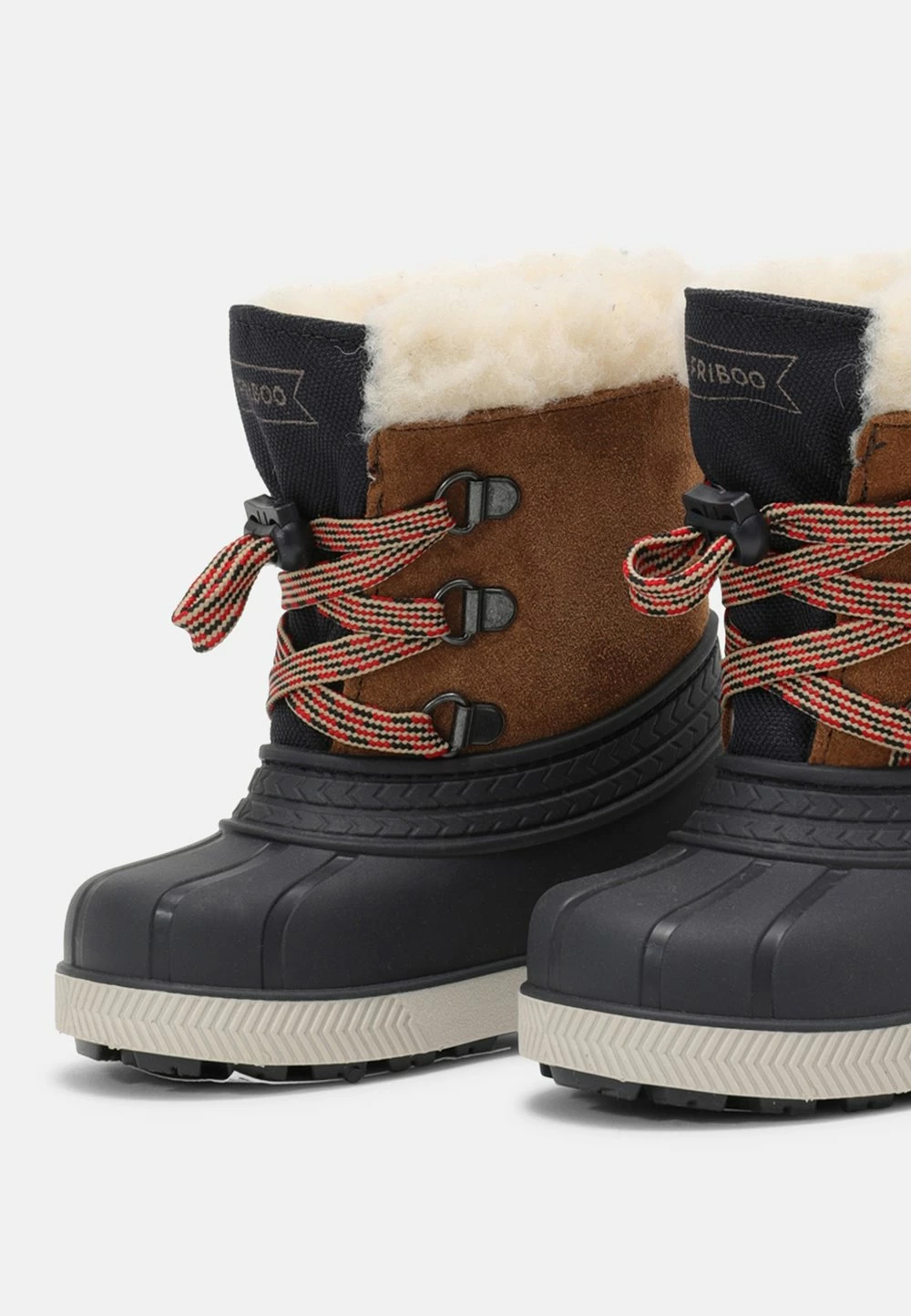 Bon marché ✨ Friboo Garantie De Qualité 100% LEATHER UNISEX - Bottes de neige chaussures de neige rond ❤️ – Image 6