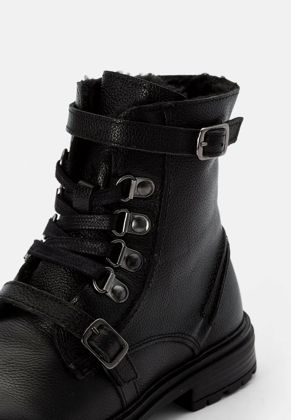 Sortie 😍 Friboo Pas Cher LEATHER BOOTIES - Bottines à lacets bottes et bottines rond kids 🛒 – Image 6