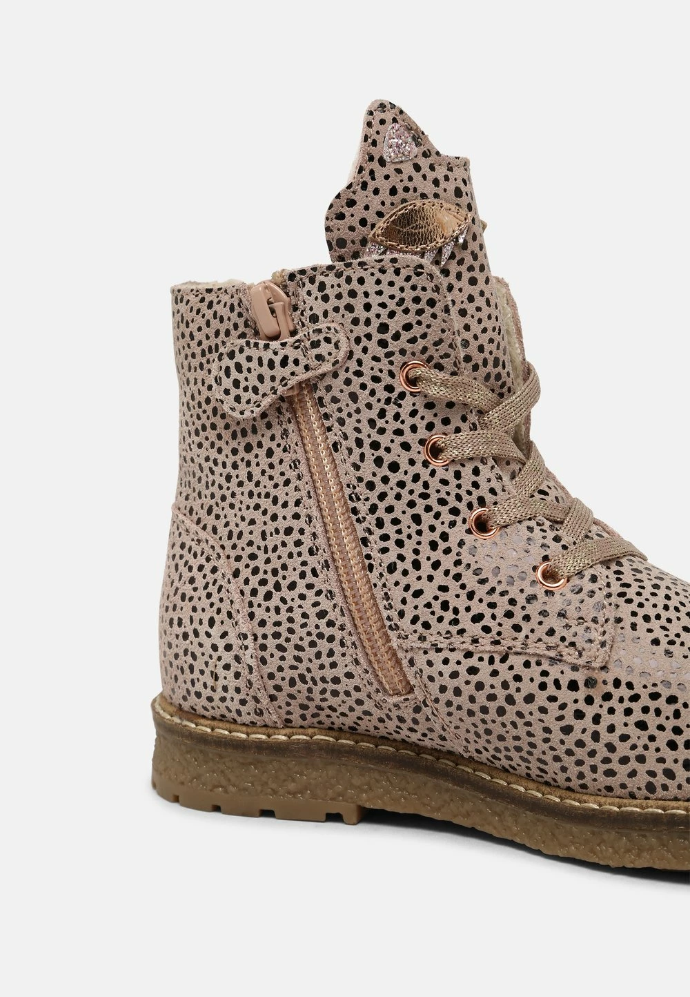 Meilleure vente 💯 Friboo LEATHER - Bottines à lacets Prix Sympa chaussures de neige rond kids ❤️ – Image 5