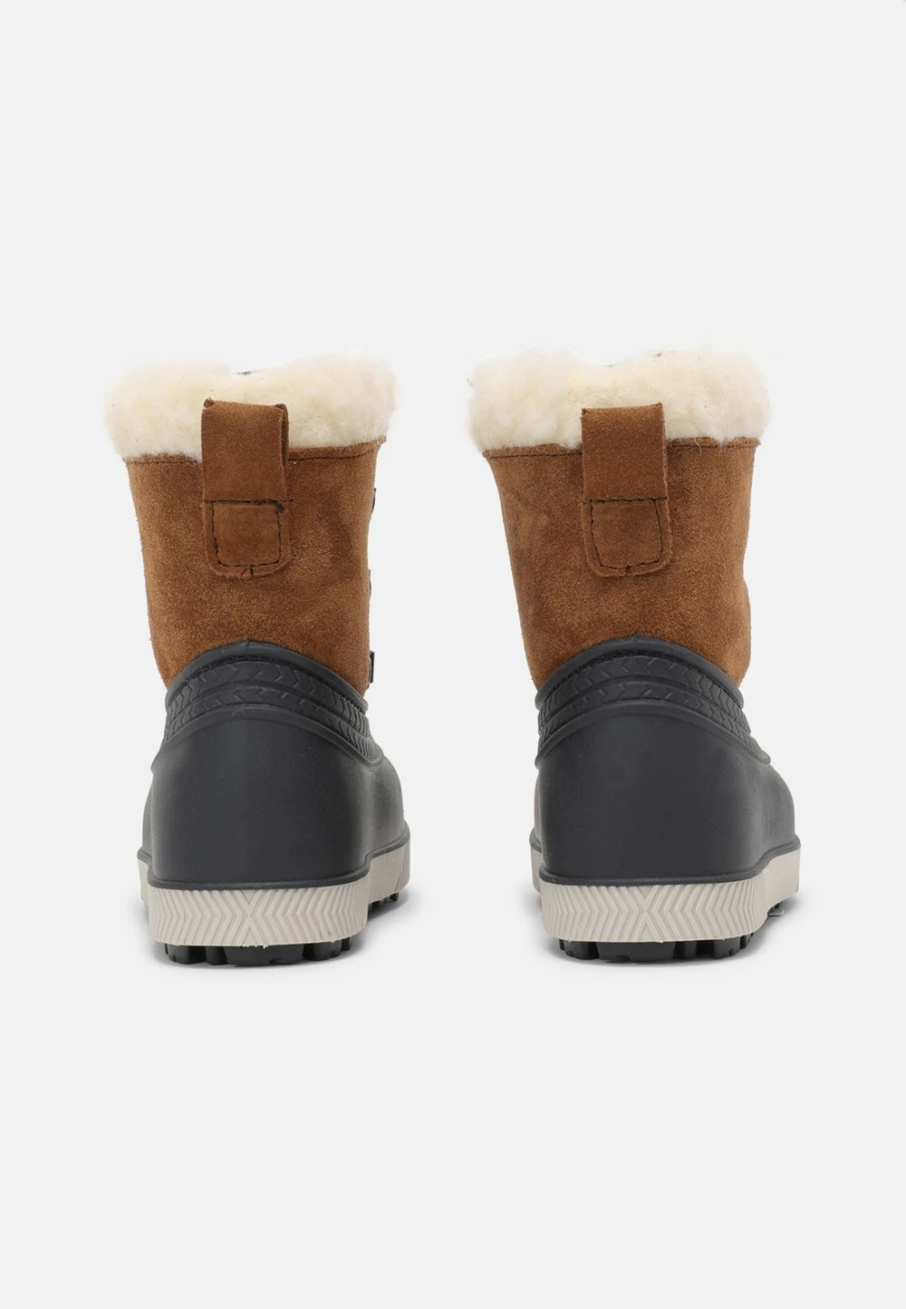 Bon marché ✨ Friboo Garantie De Qualité 100% LEATHER UNISEX - Bottes de neige chaussures de neige rond ❤️ – Image 3