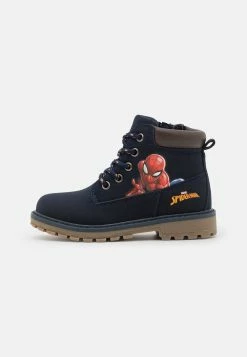 Budget 🤩 Friboo Meilleure qualité SPIDERMAN - Bottines à lacets bottes et bottines rond unisex 😍